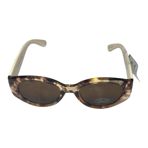 Oscar de la Renta Brown Tortoiseshell Sunglasses - Picture 2 of 6